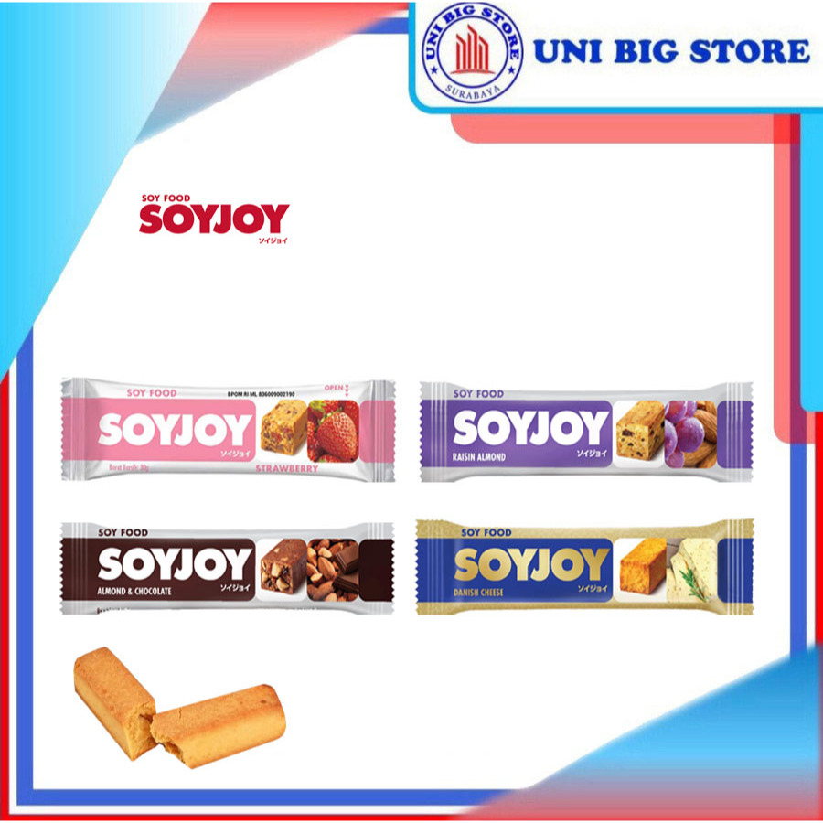 

Soyjoy Soy Joy Bar Chocolate Cheese Almond Strawberry 30 gr