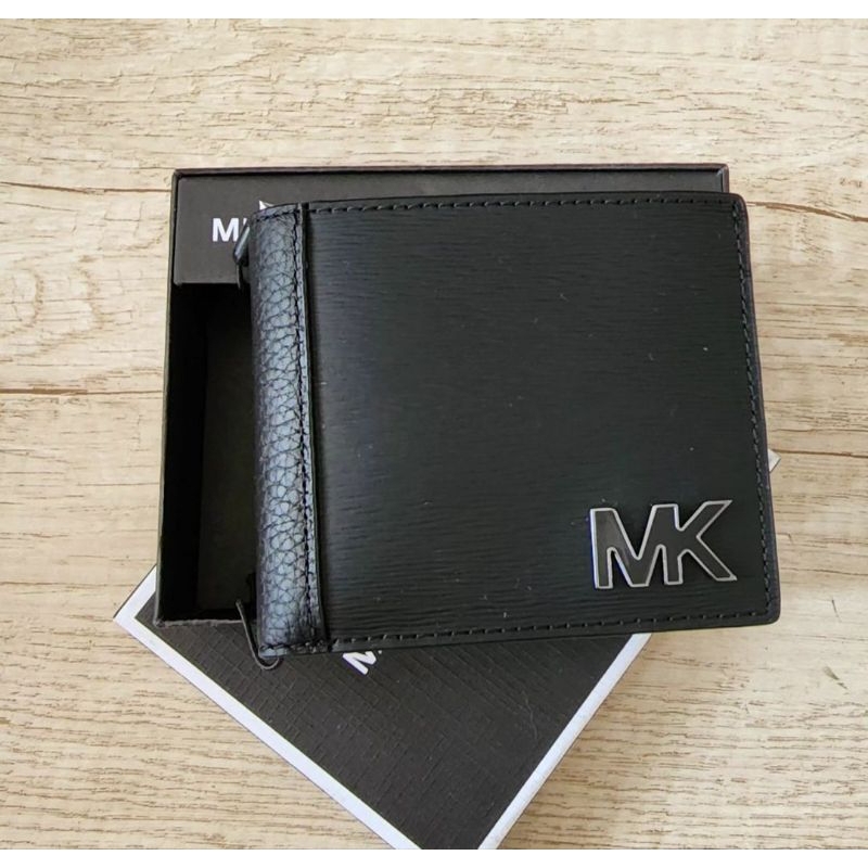 new dompet MK Hudson bifold black original authentic wallet