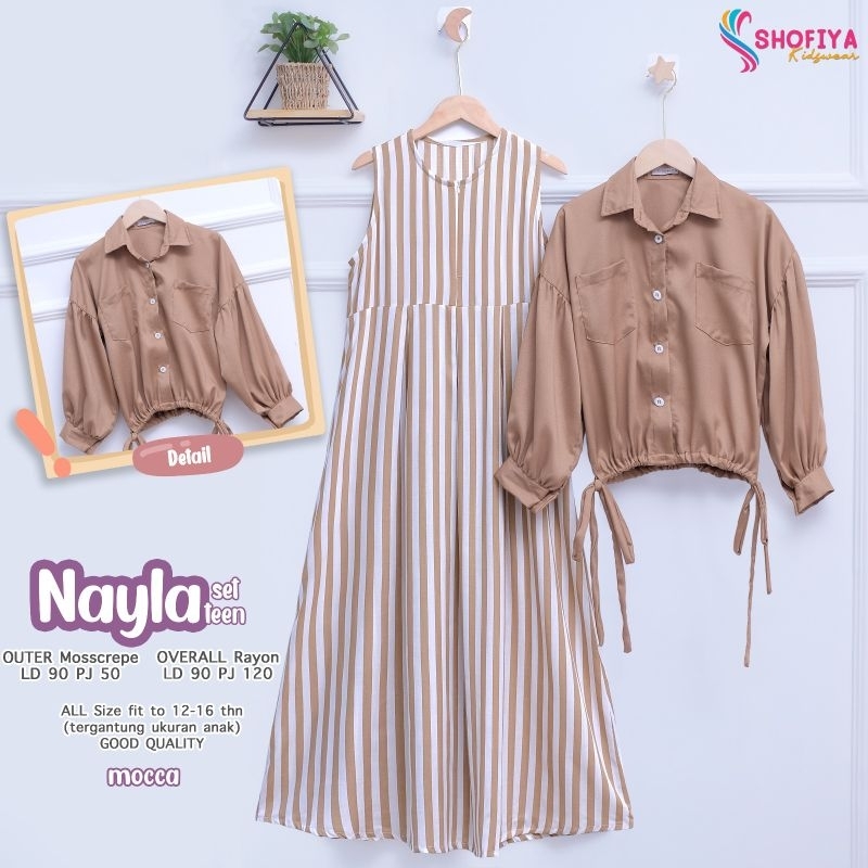 (gamis+outer) gamis set anak remaja nayla by shofiya