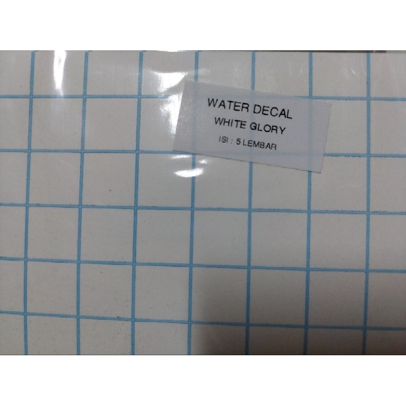 

Kertas Water Decal White