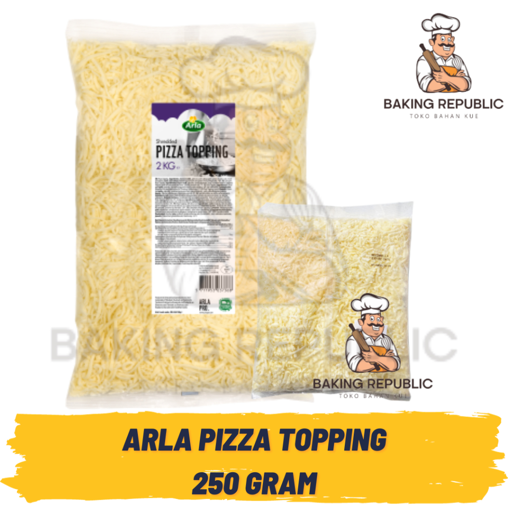 

ARLA PIZZA TOPPING CHEESE CHEDDAR + ES BATU | INSTAN ONLY!! | KEMASAN REPACK | TOPPING PIZZA TABURAN CHEESE