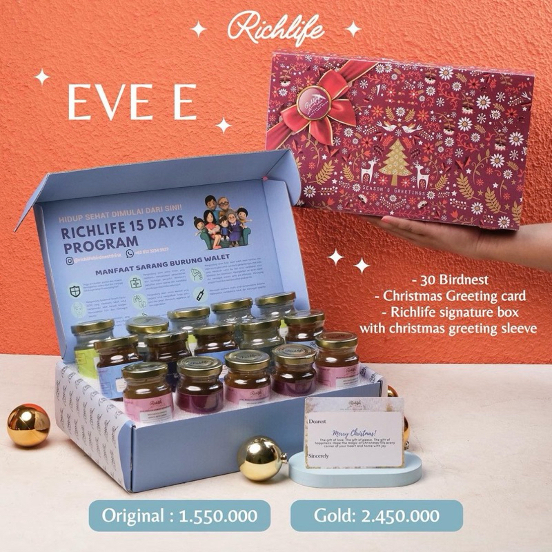 

SOUVENIR NATAL SARANG BURUNG WALET-CHRISTMAS GIFT-EVE E