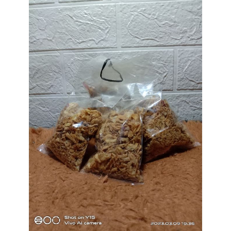 

brambang goreng kemasan sedang