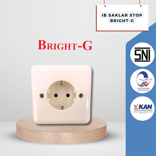 Seri Bright-G 805 Stop Kontak Arde BRIGHT-G Colokan Stop Kontak Inbow Tanam Tembok