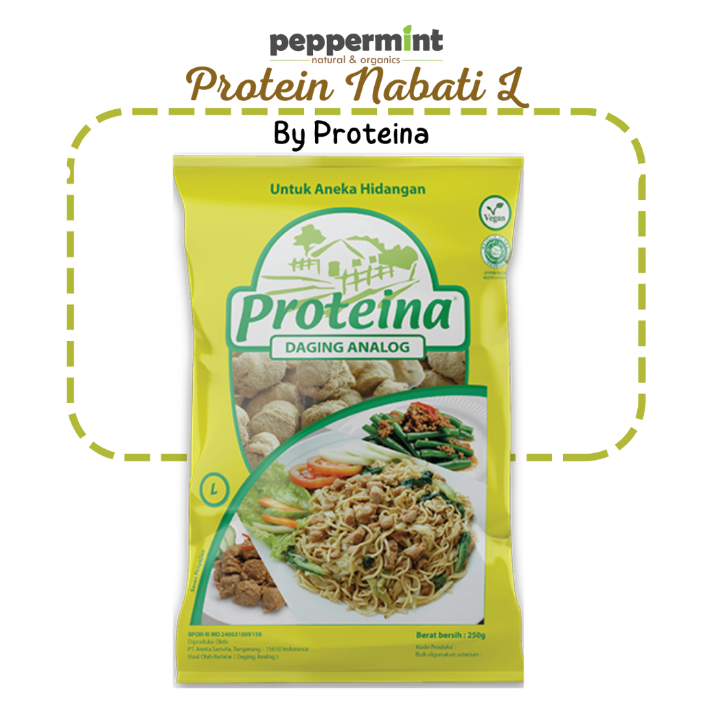 

Proteina L (250 gram) / Protein Nabati Daging Nabati untuk Vegetarian Vegan