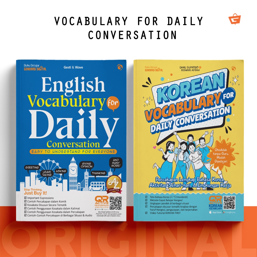 KOREAN & ENGLISH VOCABULARY FOR DAILY CONVERSATION