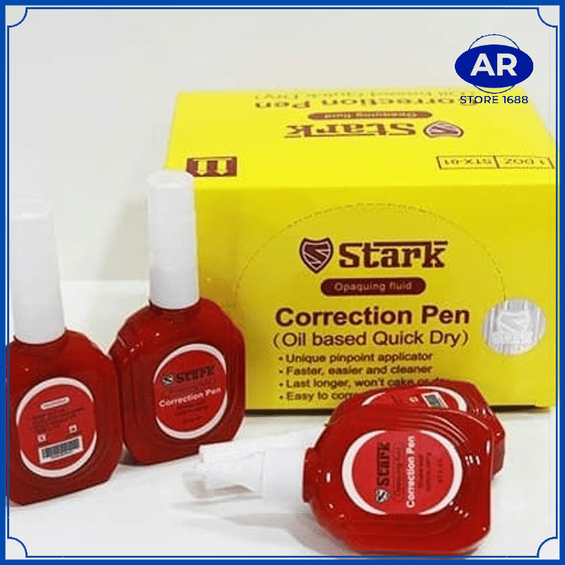 

AR- STARK Correction Pen / Tipe X / Tipe Ex / Tip Ex Merah Cair
