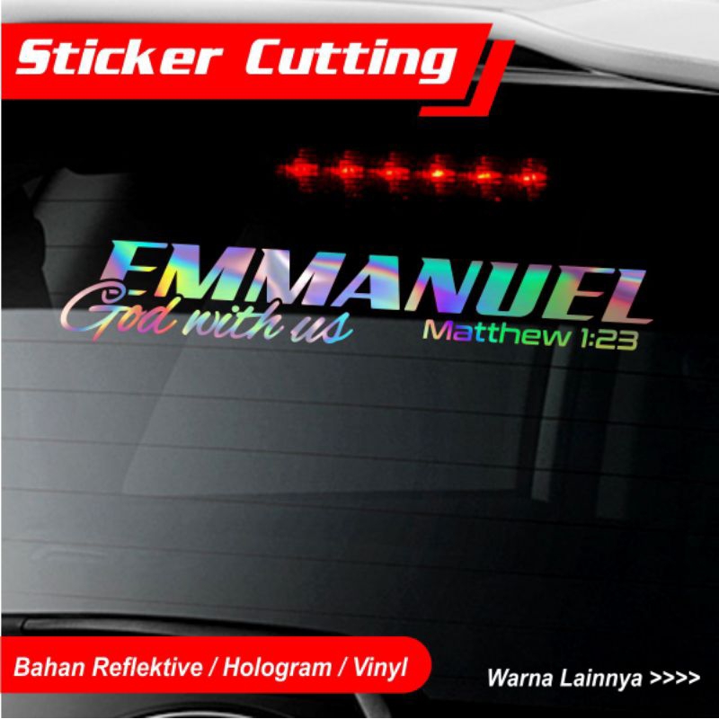 

STIKER CUTTING EMMANUEL STIKER VINYL HOLOGRAM CUTTING