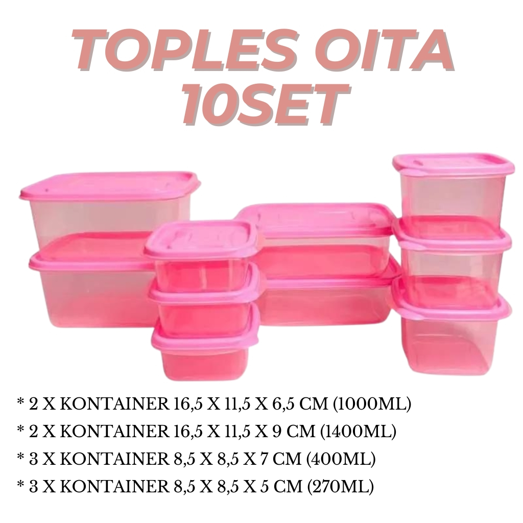 Calista Oita 10set / Toples Calista Oita / Calista Oita Sealware isi 10 / Calista Oita 10 in 1 /