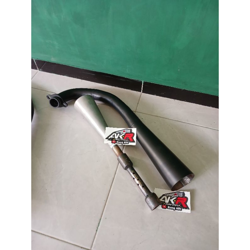 BAHAN  TEBAL LEher knalpot rx king stengah dewa setengah dewa bopad toet trompet c17 c20 c33 nuklir 