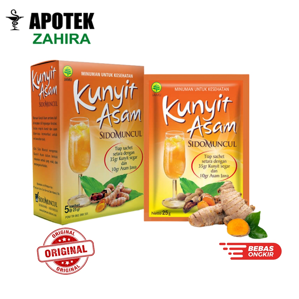 

Kunyit Asam Sido Muncul isi 5 sachet/box
