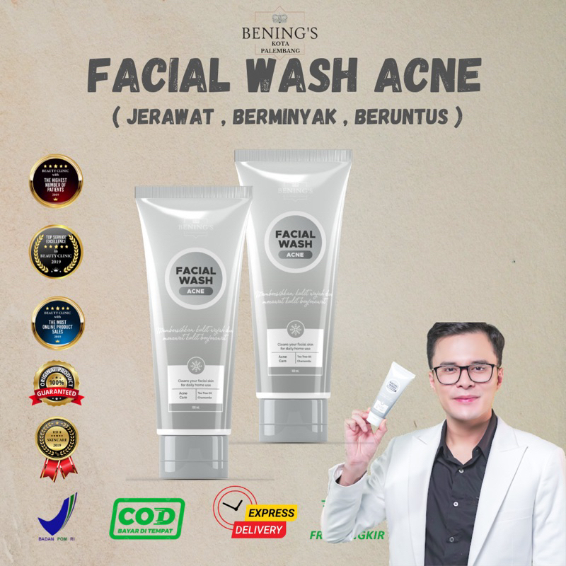 Facial Wash Acne - Benings Skincare dr oky pratama