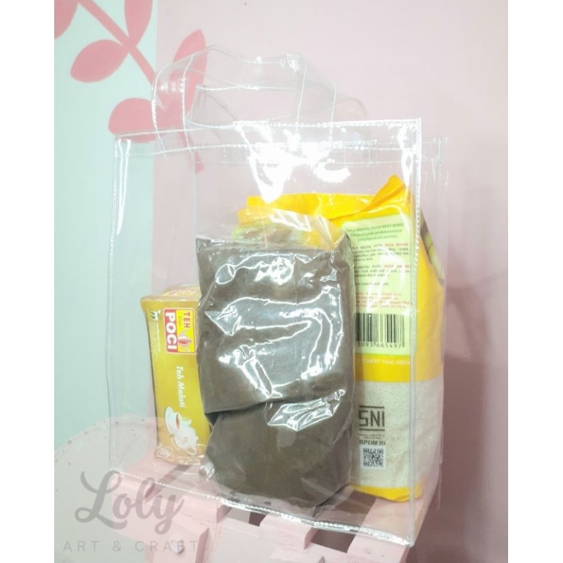 

Tas Mika Polos/Tas Hampers/Tas Bingkisan/Tas Transparan/Tas Parcel/Tas Bening