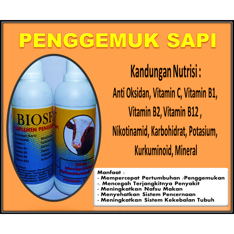 Suplemen Penggemuk Sapi Merk Biosfat