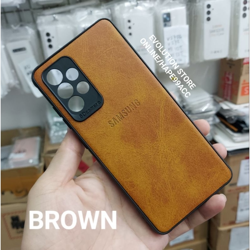 Samsung A32 4G A52 A52s A72 soft case slim leather kulit cover