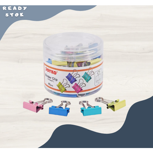 

BINDER CLIP 107PTL / 107 PTL / PENJEPIT KERTAS JOYKO ORIGINAL 1 ( TUBE )