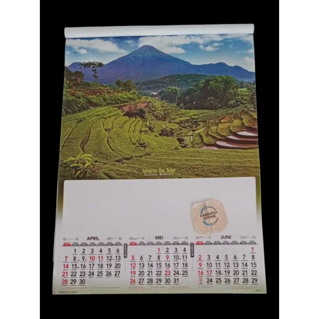 

Kalender Dinding Triwulan Tahun 2024 Motif Indonesia Nan Subur AO 111