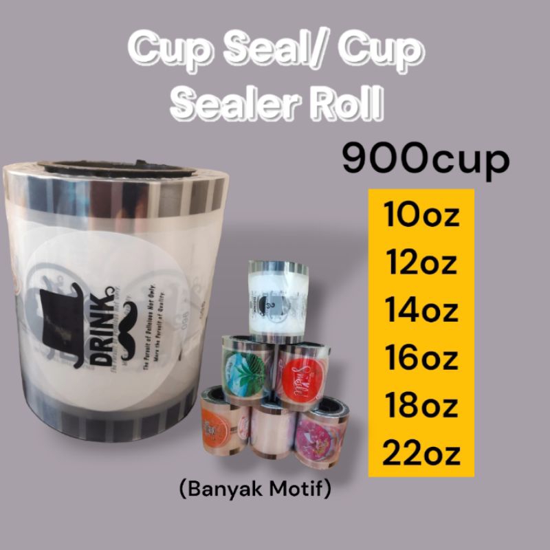 Cup Seal Plastik Isi 900Cup Cup Seal Polos Cup Sealer Kartun Cup Sealer Drink Cup Seal Buah Cup Seal