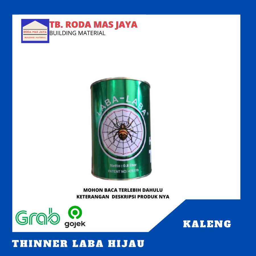 Thinner/Pengencer Cat/Pencampur Cat/Pengencer Lem Laba Hijau, Laba Hitam, Herin, Sakura, Cobra Hitam