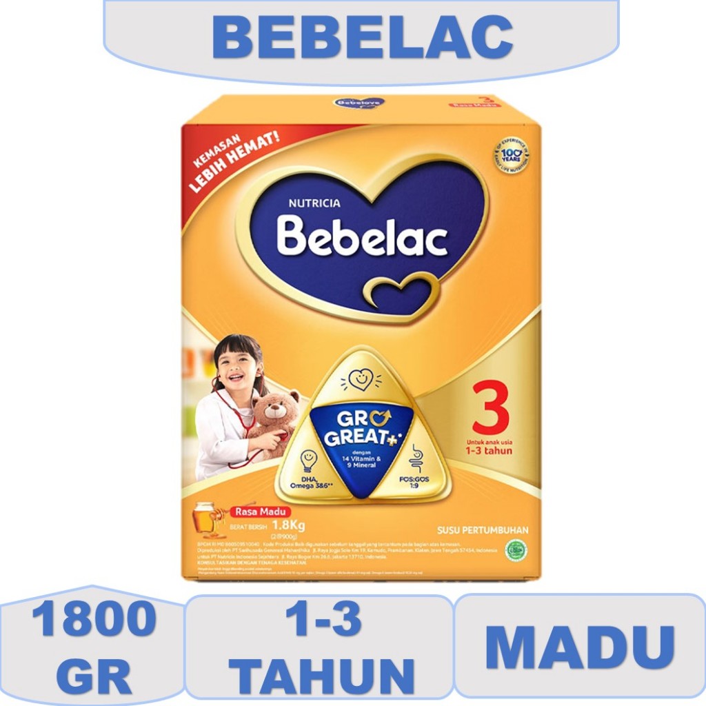 Susu Bebelac 3 Madu 1.8kg - de snop