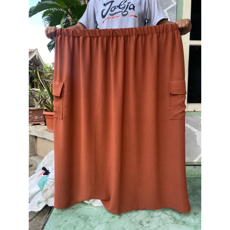 Rok Cargo Cringkel  BB 90 -135 kg Jumbo BIGSIZE Murah Rok Jumbo  Cargo BIGSIZE rok cargo Jumbo ROK J