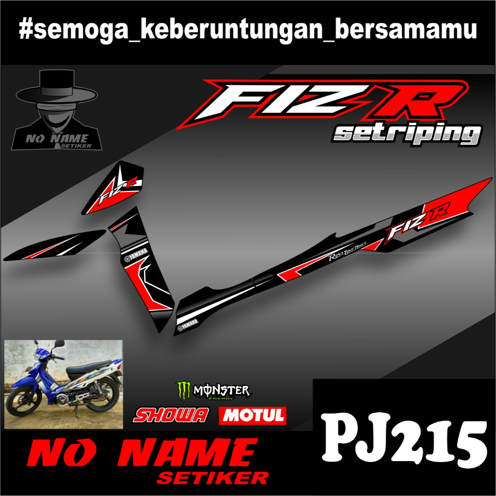 STIKER STRIPING LIS BODY (pj215) F1ZR FIZR TAHUN 2001 2002