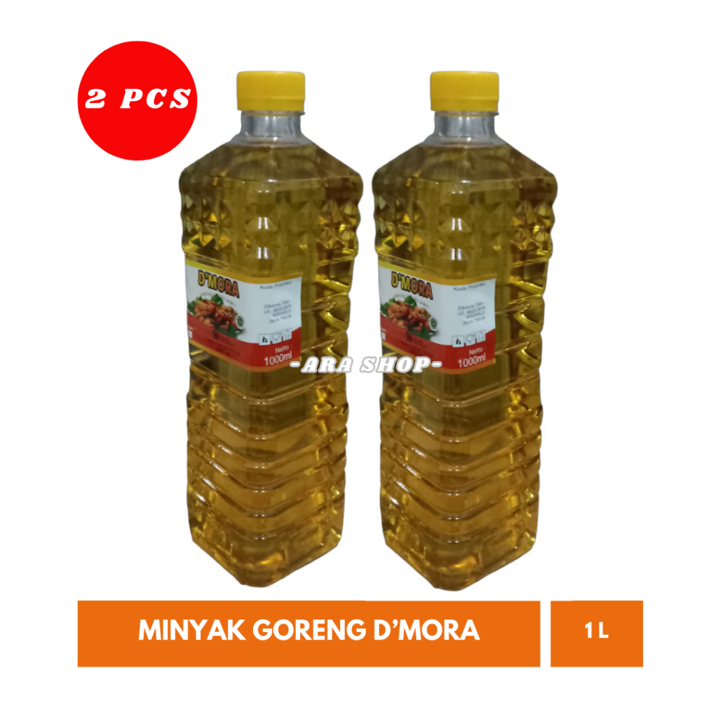 MINYAK GORENG 1 LITER D'MORA (2 PCS)