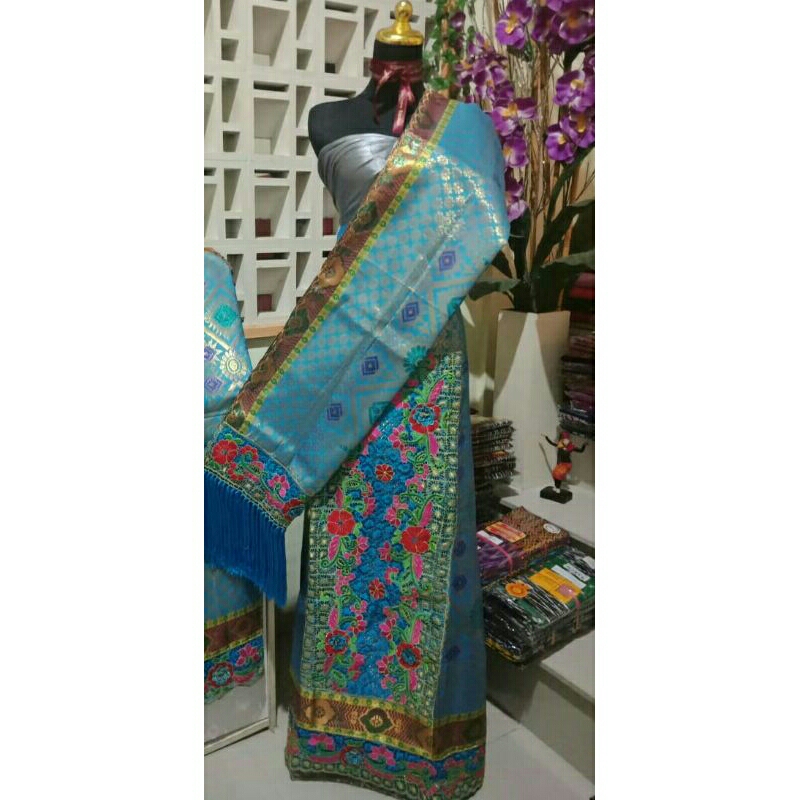 songket palembang full bordir