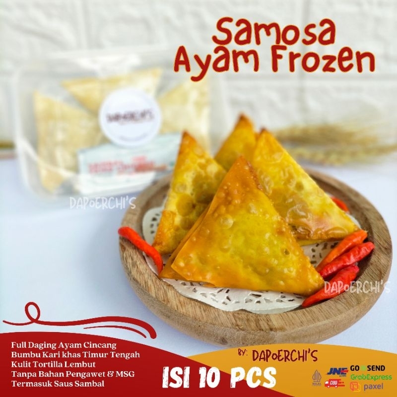 

Samosa Ayam Frozen | Full Daging Ayam Bumbu Kari | No MSG