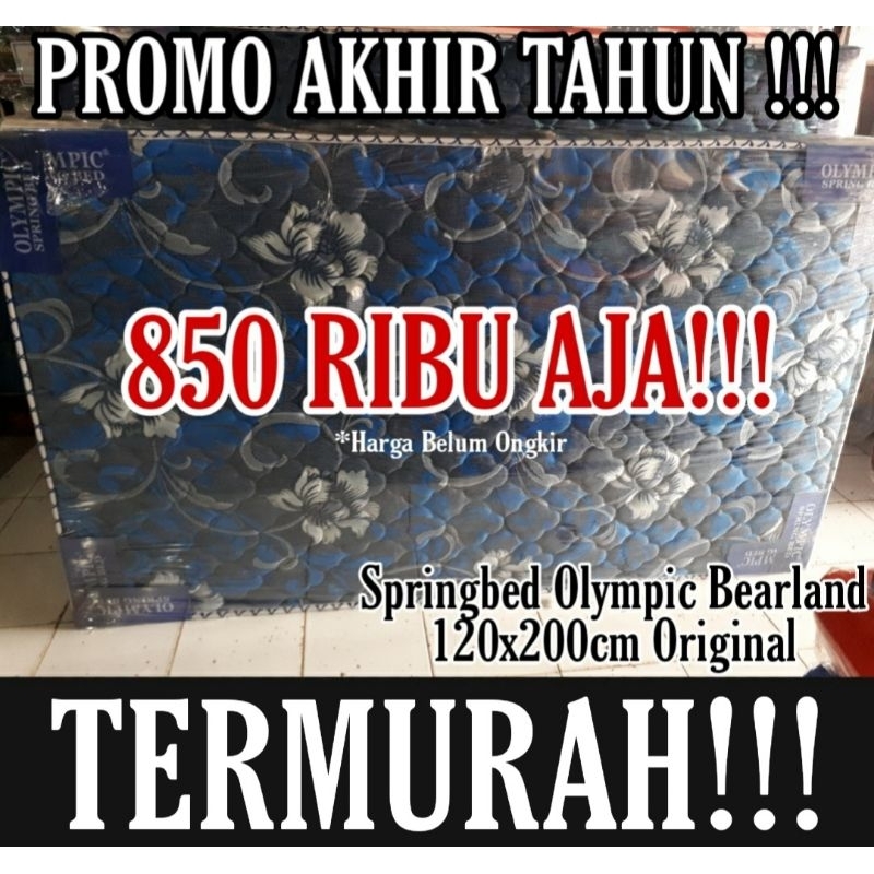 (KHUSUS KARGO) Springbed Bearland Olympic 120x200cm Garansi 15 Tahun