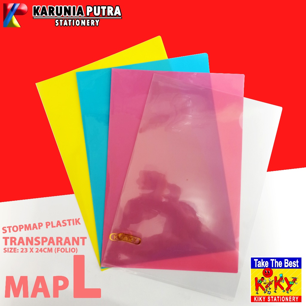 

Map L Stopmap Transparan Kiky 1pack 10pcs