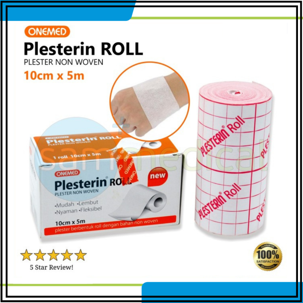 OneMed Plester Luka / Plesterin Roll / Plester Non Woven / Penutup Luka Flexible  / Alat P3K Plester