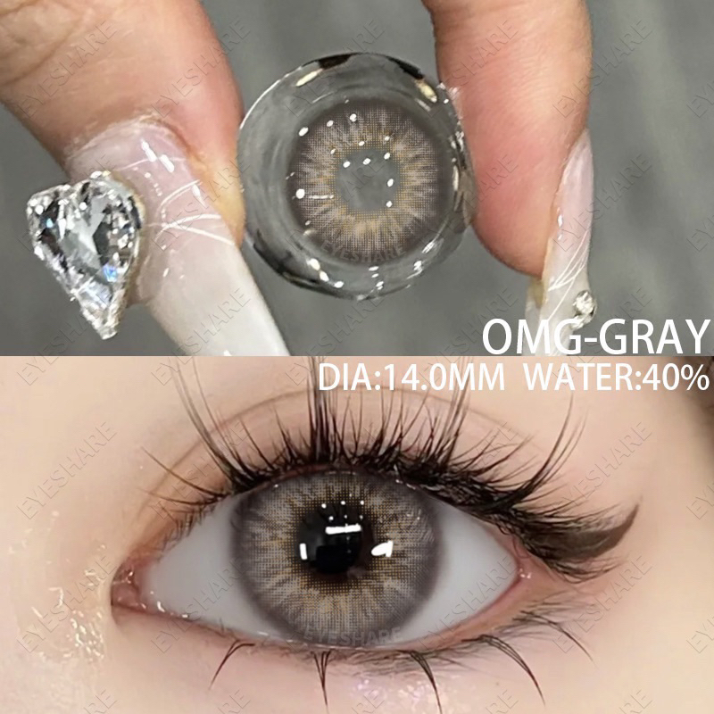 SOFTLENS OMG GREY DIAMTER 14.0 NORMAL DAN MINUS EYESHARE