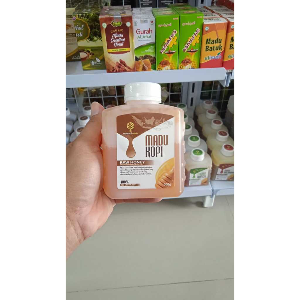 

Madu Kopi Raw Honey Dari Nektar Bunga Kopi Pure Asli Original 500 GRAM