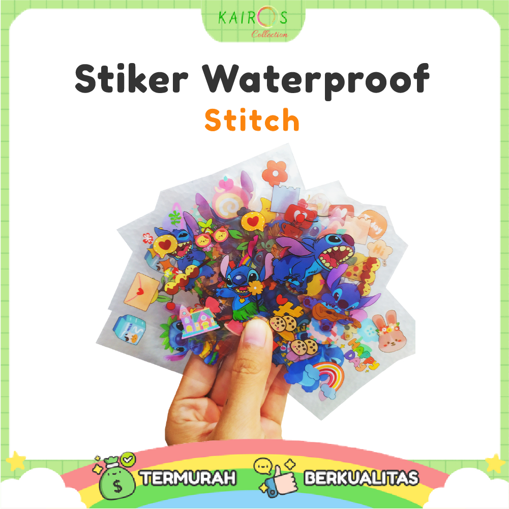 

STICKER NONO STITCH [ECER] WATERPROOF / 1 LEMBAR STIKER