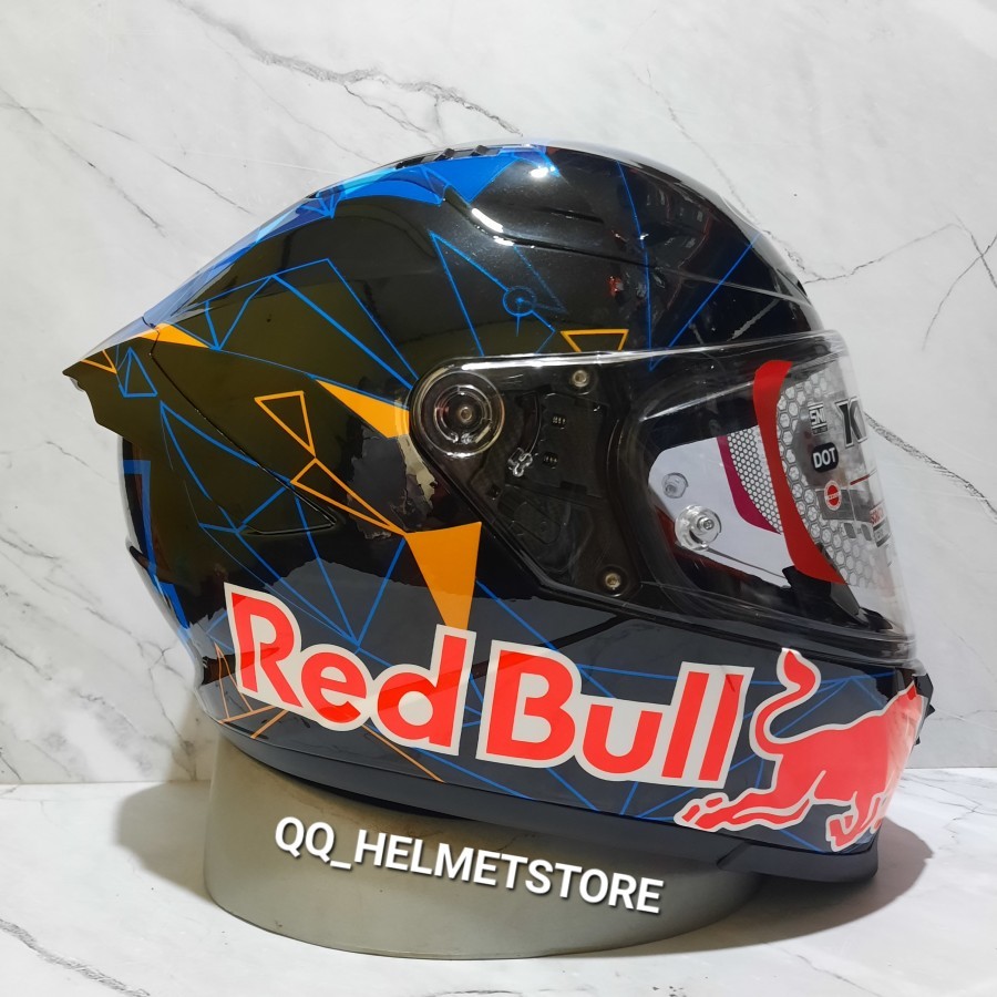 HELM KYT STRIKER REPAINT POL ESPAGARO GLOSY HLEM KYT REPAINT FULLFACE