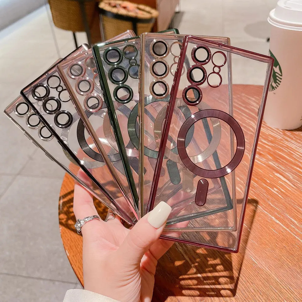 SAMSUNG S21 ULTRA S21 FE S20 FE NOTE 20 ULTRA CASE MAGSAFE SILICONE CLEAR SOFTCASE MAGSAFE TERBARU T