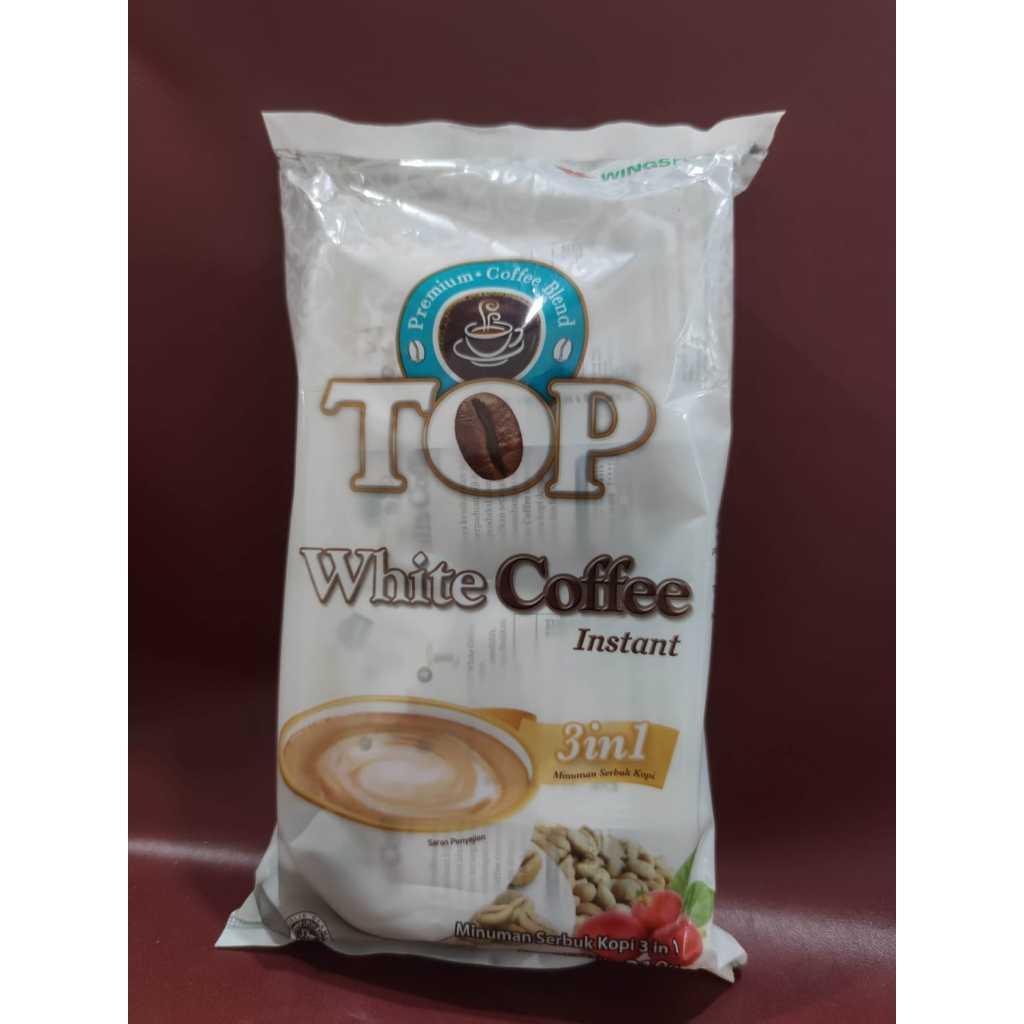 

Top White Coffee Instant 210gr (isi 10pcs ) - Kopi Instant