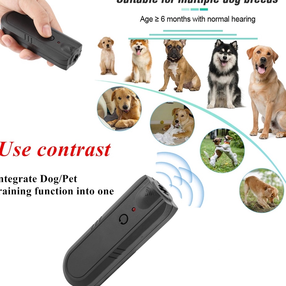 THKX8360 ORIGINAL% Alat Penjinak/Latih Pengusir Anjing Ultrasonic Dog Repeller Training