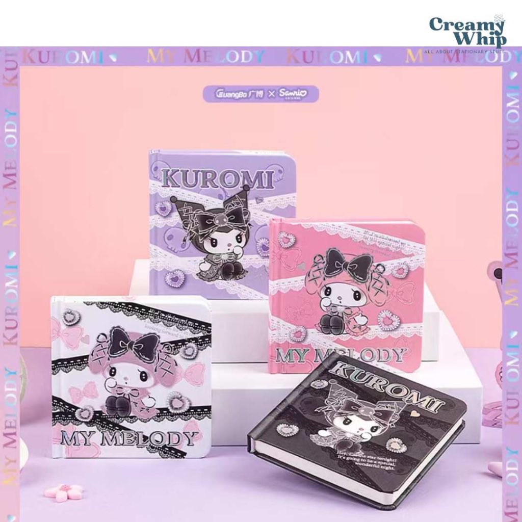 

Square pocket book kuromi melody 80lmbr 10x10cm