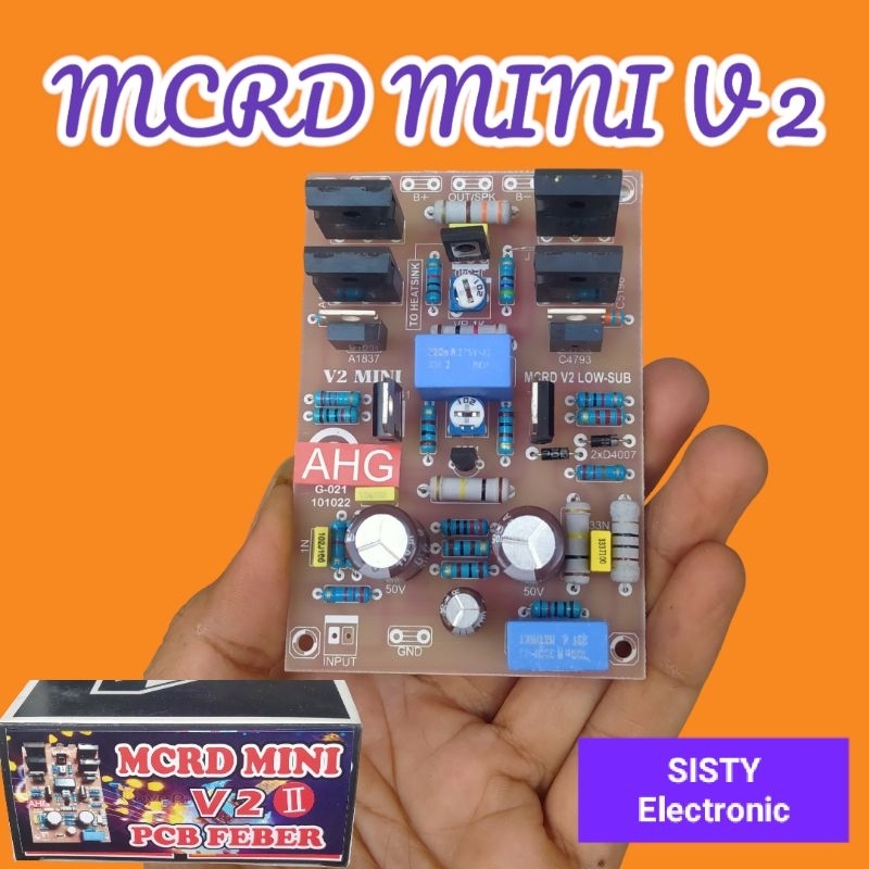 Kit Driver MCRD MINI V2 Pcb Feber Low Sub Karakter ALFA Ahg