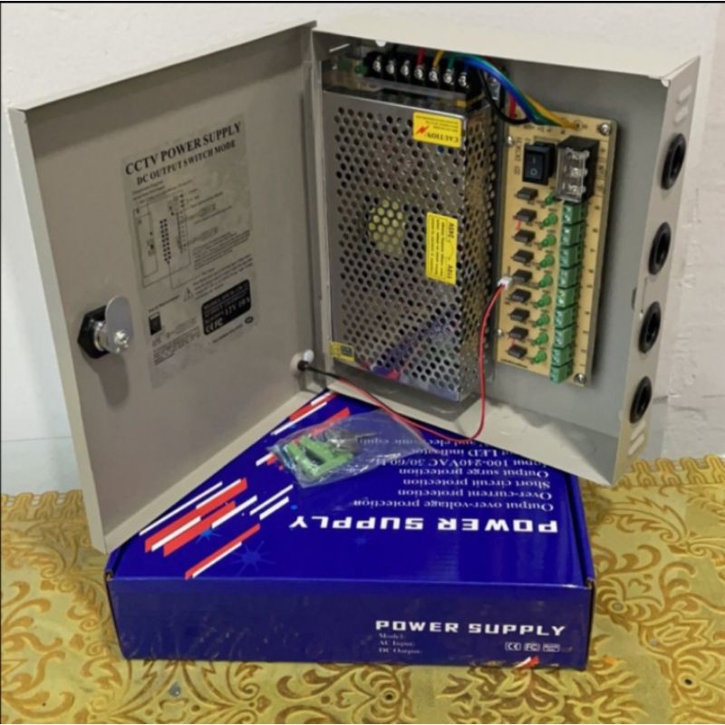 PSU BOX 10A 12V / SWITCHING POWER SUPPLY BOX 10 AMPER