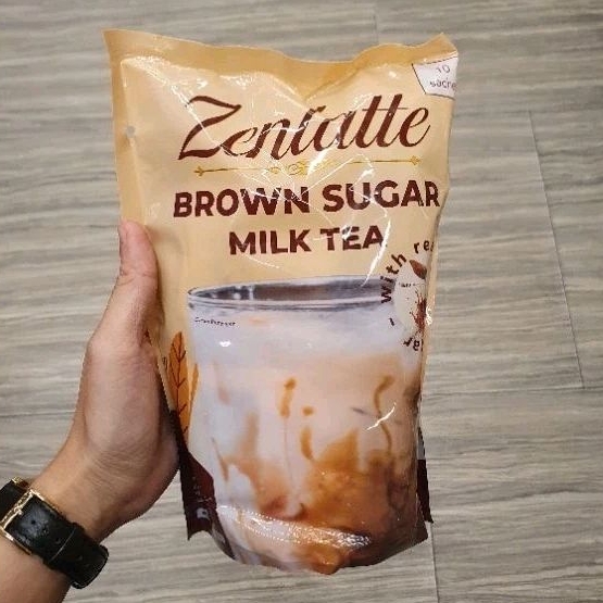 

Zenlatte milk tea Brown Sugar milk tea ( isi 10 )