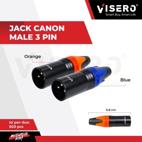 Jack Canon Visero Male 3 Pin