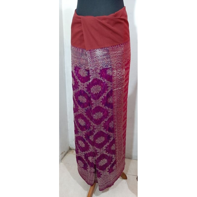 PRELOVED LIKE NEW KAIN TENUN SONGKET ASLI KALIMANTAN co 100k disk 180k