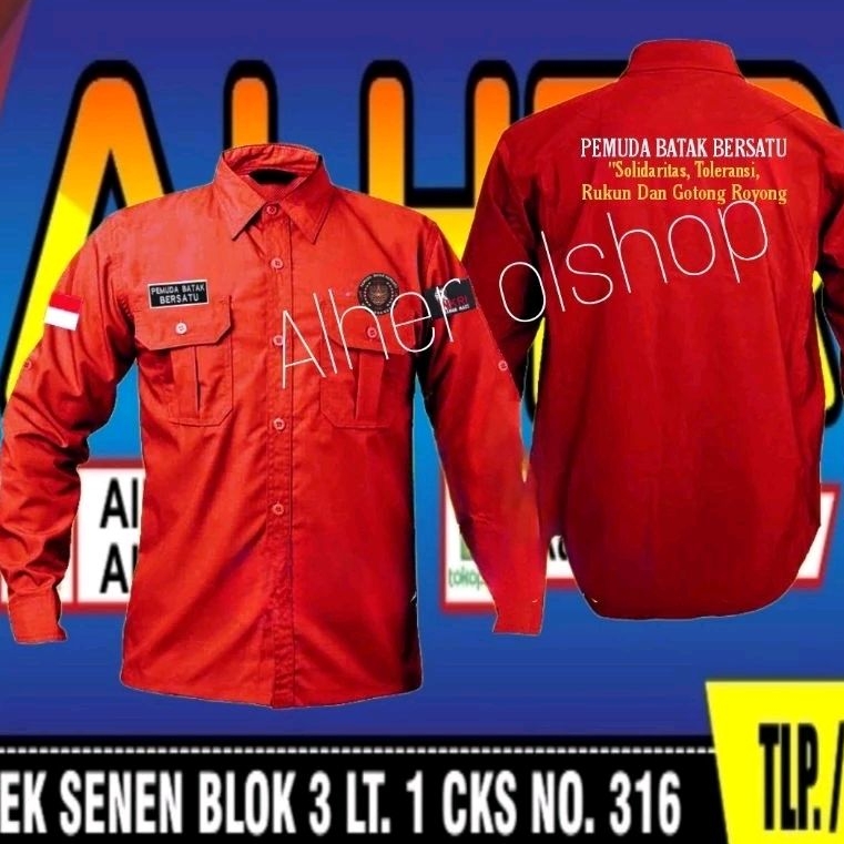 kemeja Batak baju batak seragam batak kemeja PBB baju PBB seragam PBB Pdh PBB kemeja pemuda Batak be