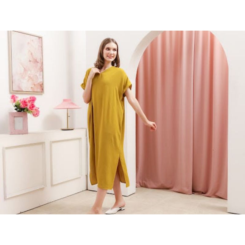 Nagita Midi Dress Jumbo Softly Crinkle Airflow Cey Premium HQ