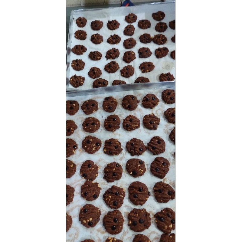 

cookies coklat mente n chocochip