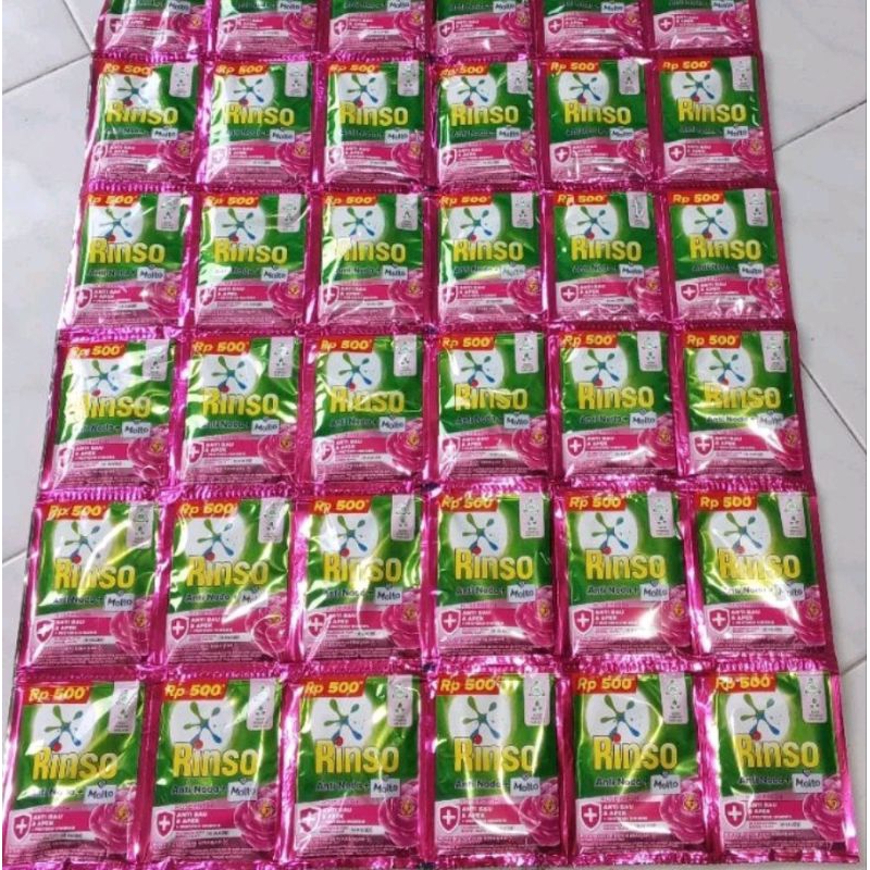 Rinso Cair 500an Anti Noda+Molto All Varian isi 36pcs/sachet gold n strawbery ungu & Pink