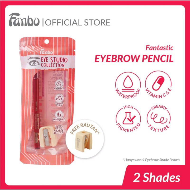 FANBO FANTASTIC EYE BROW PENCIL + Vit C dan E Original